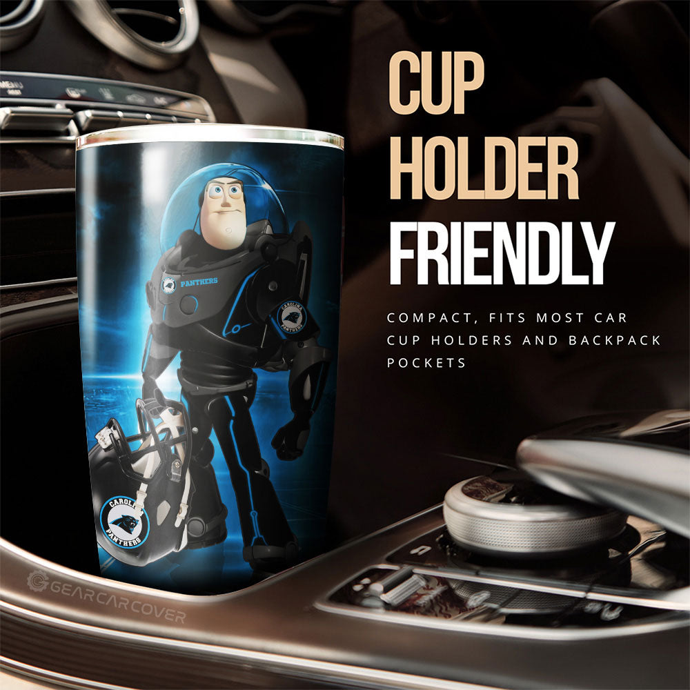 Carolina Panthers Tumbler Cup Custom Car Accessories For Fan - Gearcarcover - 3