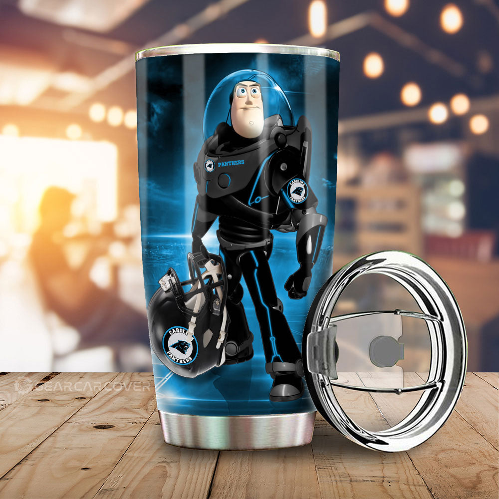 Carolina Panthers Tumbler Cup Custom Car Accessories For Fan - Gearcarcover - 1