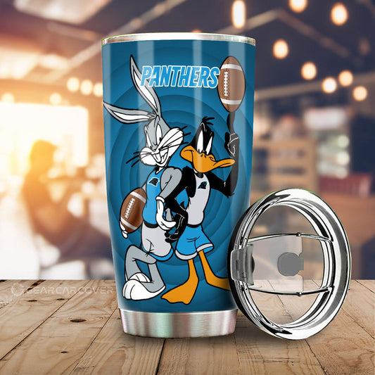 Carolina Panthers Tumbler Cup Custom Car Accessories - Gearcarcover - 2