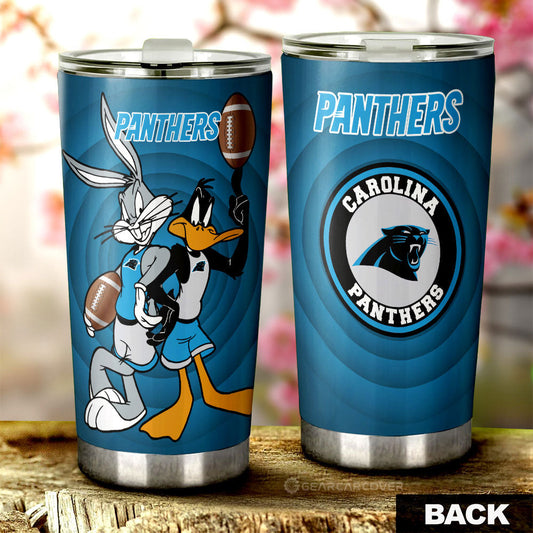Carolina Panthers Tumbler Cup Custom Car Accessories - Gearcarcover - 1