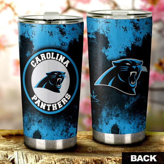 Carolina Panthers Tumbler Cup Custom Car Accessories - Gearcarcover - 1