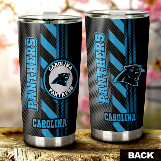 Carolina Panthers Tumbler Cup Custom Car Accessories - Gearcarcover - 1