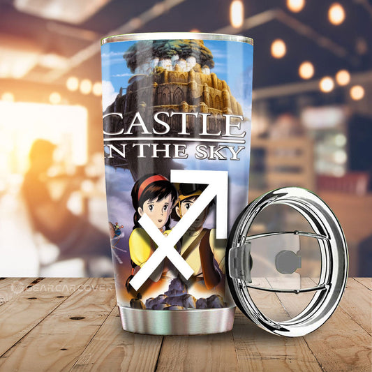 Castle In The Sky Tumbler Cup Custom Car Accessories - Gearcarcover - 1