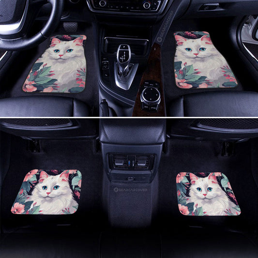 Cat Floral Car Floor Mats Custom Car Accessories - Gearcarcover - 2