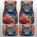 Cat Floral Car Floor Mats Custom Car Accessories - Gearcarcover - 1