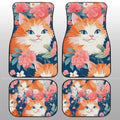 Cat Floral Car Floor Mats Custom Car Accessories - Gearcarcover - 1