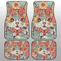 Cat Floral Car Floor Mats Custom Car Accessories - Gearcarcover - 1