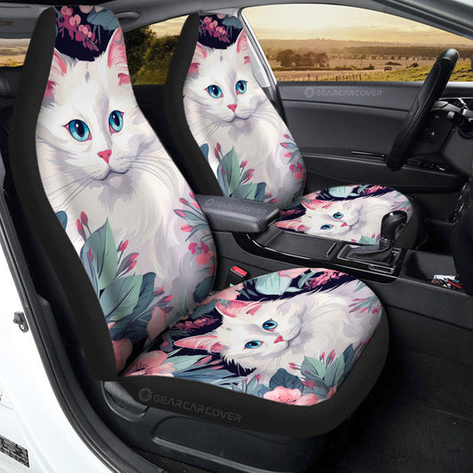 Cat Floral Car Seat Covers Custom Car Accessories - Gearcarcover - 2