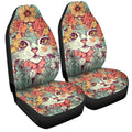 Cat Floral Car Seat Covers Custom Car Accessories - Gearcarcover - 3