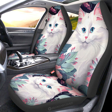 Cat Floral Car Seat Covers Custom Car Accessories - Gearcarcover - 1