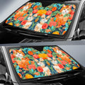 Cat Floral Car Sunshade Custom Car Accessories - Gearcarcover - 2