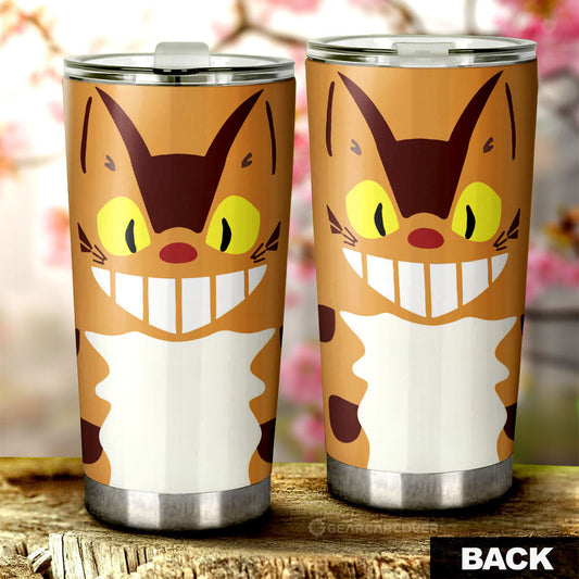 Catbus Tumbler Cup Custom My Neighbor Totoro Car Accessories - Gearcarcover - 2