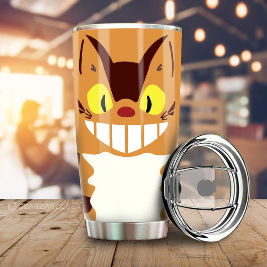 Catbus Tumbler Cup Custom My Neighbor Totoro Car Accessories - Gearcarcover - 1