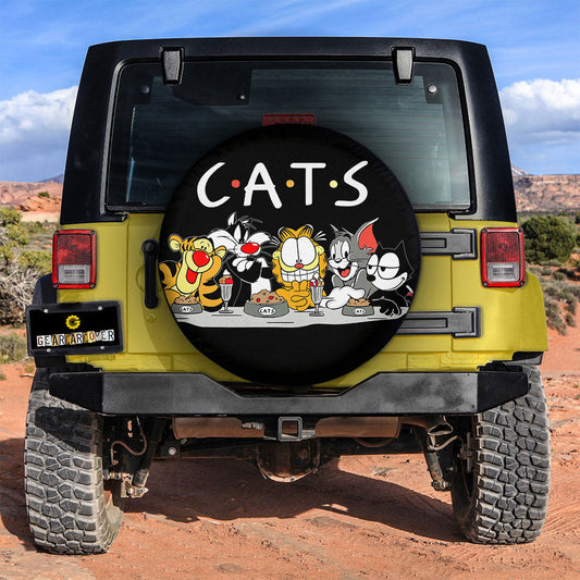 Cats Mashup Spare Tire Covers Custom Car Accessories - Gearcarcover - 2