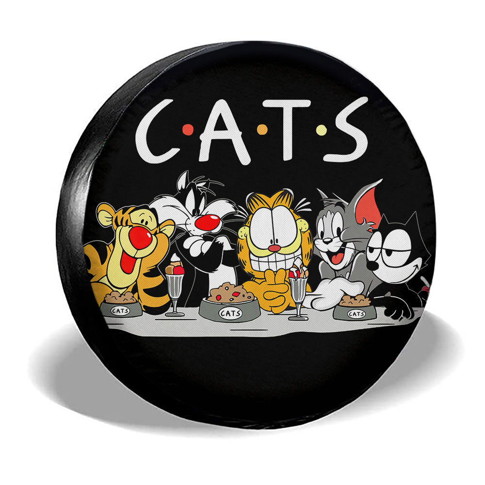 Cats Mashup Spare Tire Covers Custom Car Accessories - Gearcarcover - 3