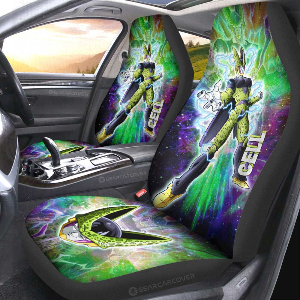 Cell Car Seat Covers Custom Dragon Ball Anime Car Accessories - Gearcarcover - 1