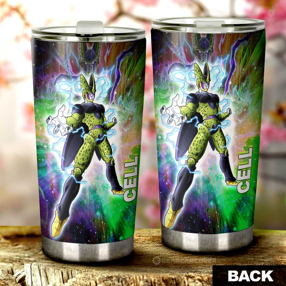 Cell Tumbler Cup Custom Dragon Ball Anime Car Accessories - Gearcarcover - 2