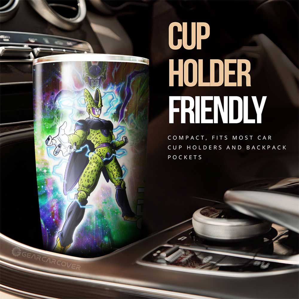 Cell Tumbler Cup Custom Dragon Ball Anime Car Accessories - Gearcarcover - 3