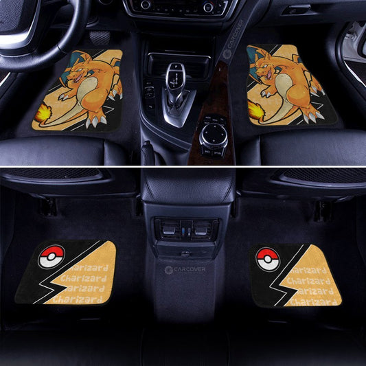 Charizard Car Floor Mats Custom Anime Car Interior Accessories - Gearcarcover - 2