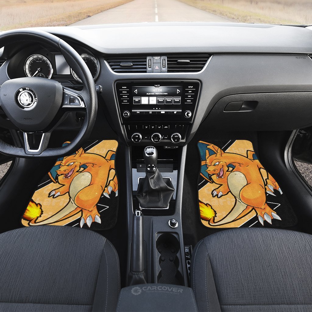 Charizard Car Floor Mats Custom Anime Car Interior Accessories - Gearcarcover - 3