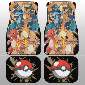 Charizard Car Floor Mats Custom Car Accessories For Fans - Gearcarcover - 1