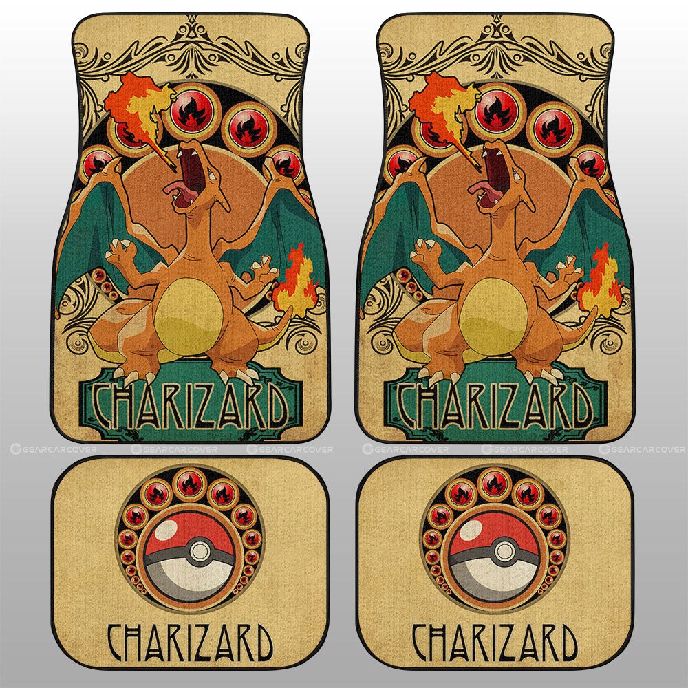 Charizard Car Floor Mats Custom Car Interior Accessories - Gearcarcover - 1