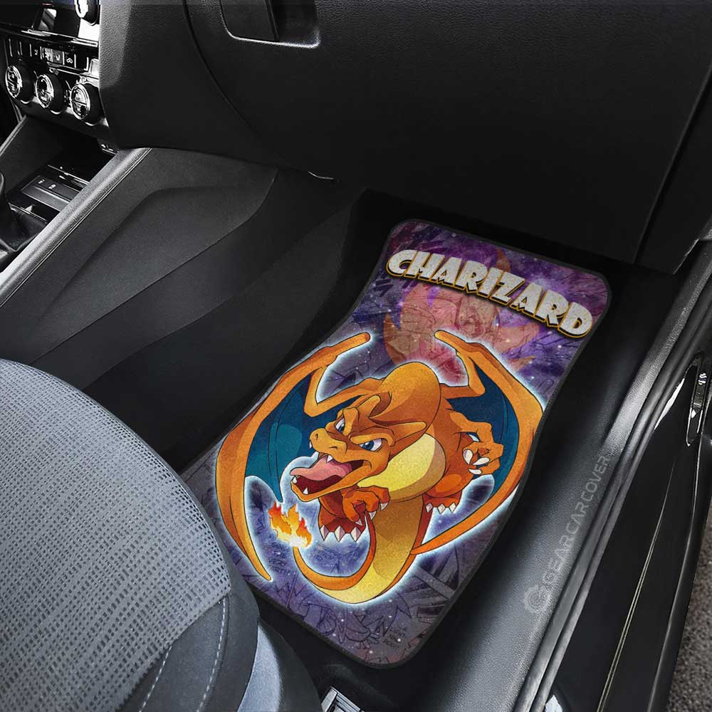 Charizard Car Floor Mats Custom Galaxy Manga Style - Gearcarcover - 4