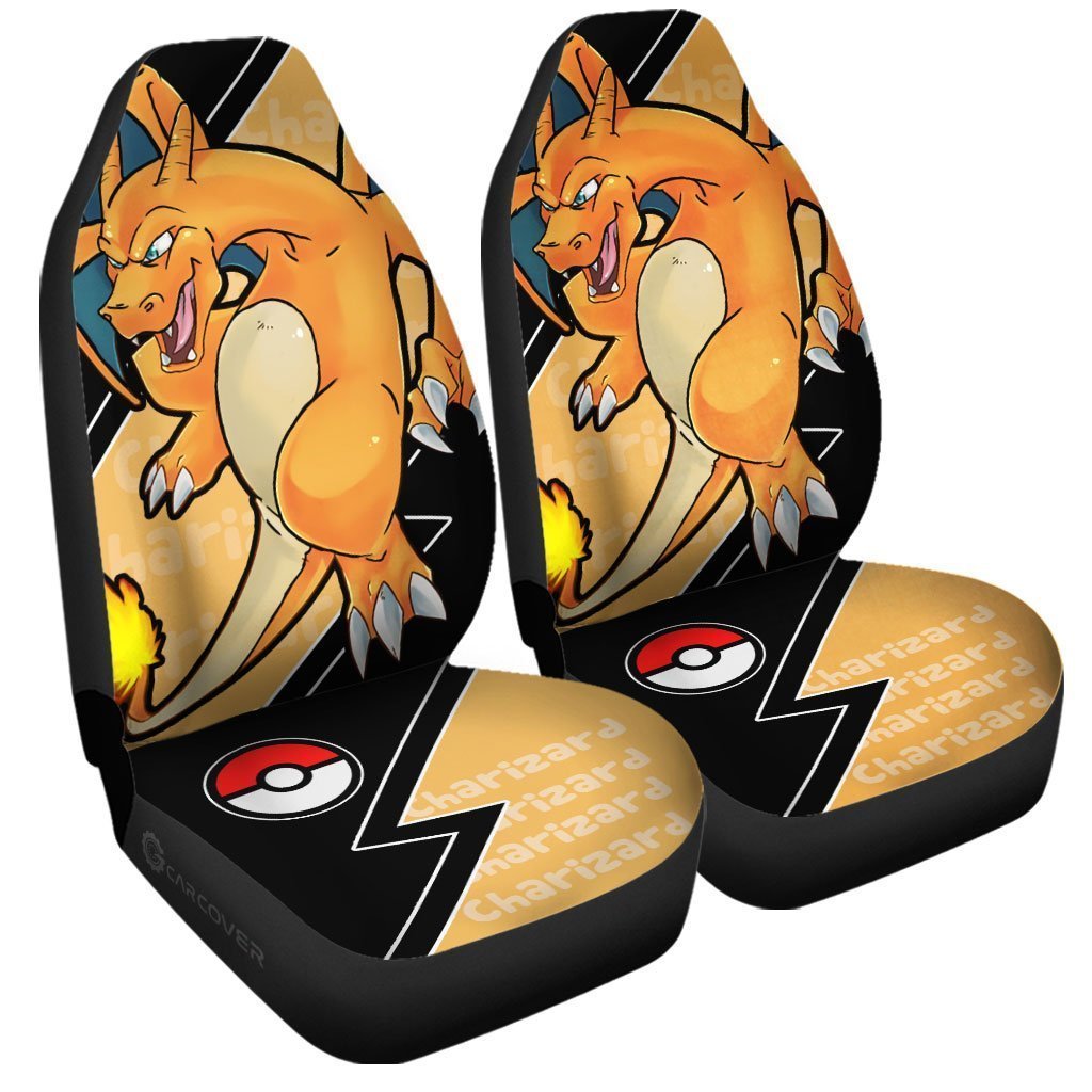 Charizard Car Seat Covers Custom Anime Car Accessories - Gearcarcover - 3