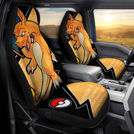 Charizard Car Seat Covers Custom Anime Car Accessories - Gearcarcover - 1