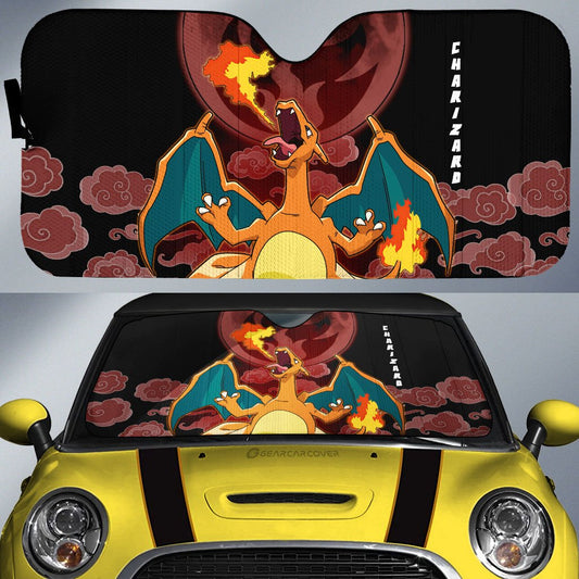 Charizard Car Sunshade Custom Anime Car Accessories For Anime Fans - Gearcarcover - 1
