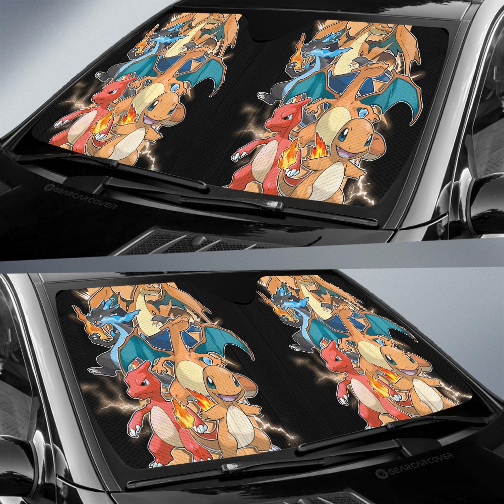 Charizard Car Sunshade Custom Car Accessories For Fans - Gearcarcover - 2