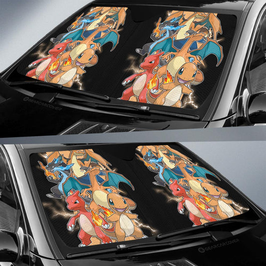 Charizard Car Sunshade Custom Car Accessories For Fans - Gearcarcover - 2