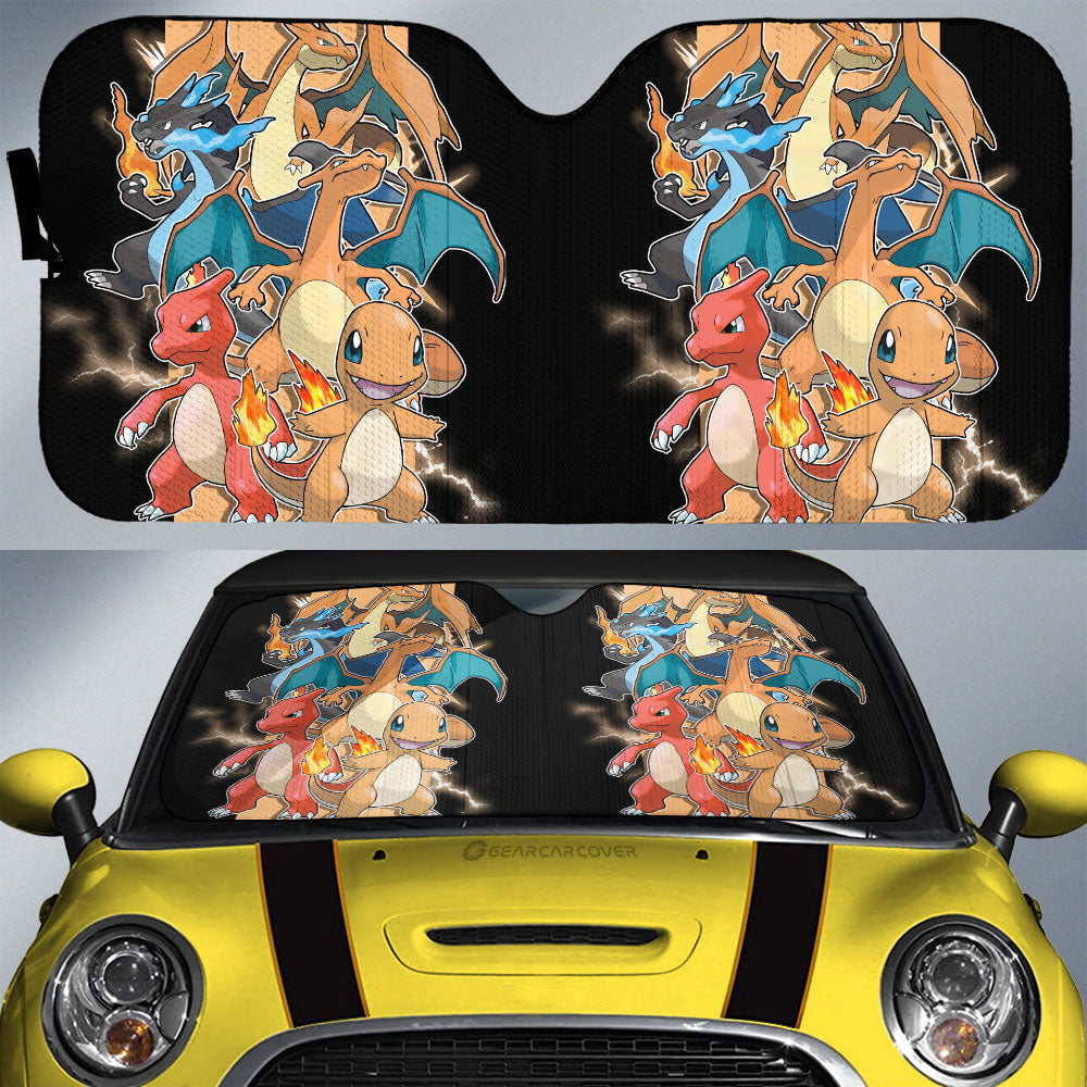 Charizard Car Sunshade Custom Car Accessories For Fans - Gearcarcover - 1