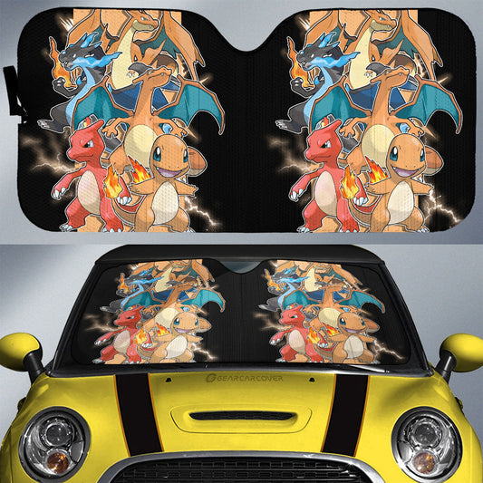 Charizard Car Sunshade Custom Car Accessories For Fans - Gearcarcover - 1