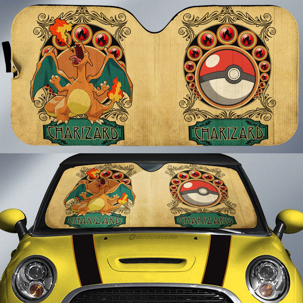 Charizard Car Sunshade Custom Car Interior Accessories - Gearcarcover - 1