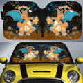 Charizard Car Sunshade Custom Tie Dye Style Anime Car Accessories - Gearcarcover - 1