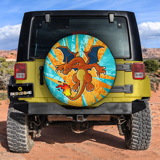 Charizard Spare Tire Cover Custom Anime For Fans - Gearcarcover - 2
