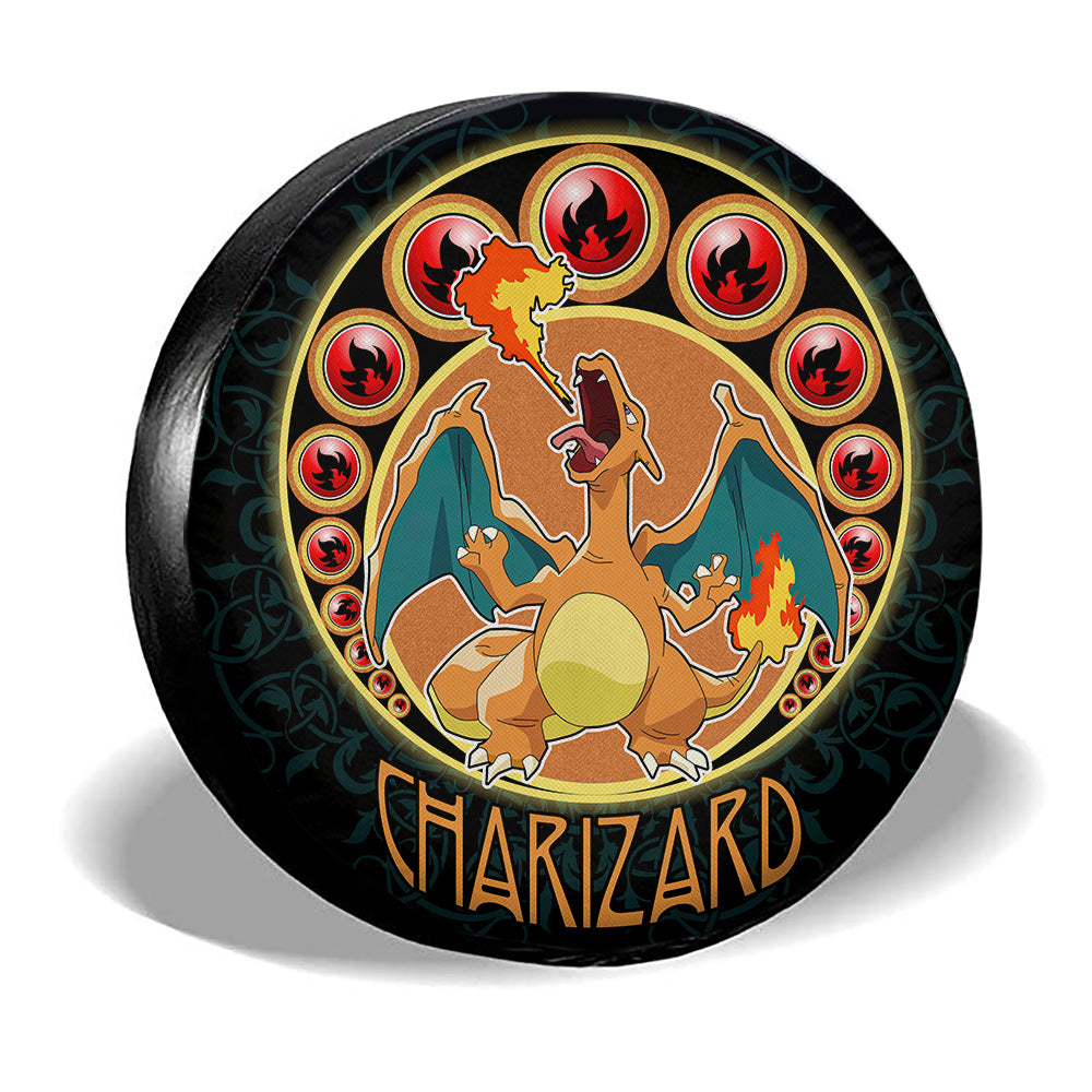 Charizard Spare Tire Cover Custom Anime For Fans - Gearcarcover - 3