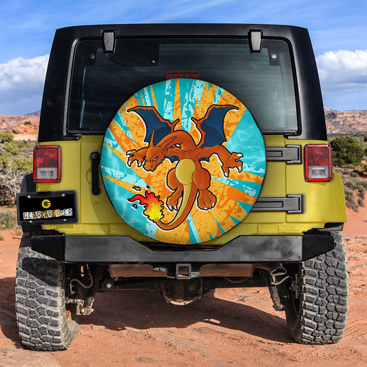 Charizard Spare Tire Cover Custom For Fans - Gearcarcover - 2