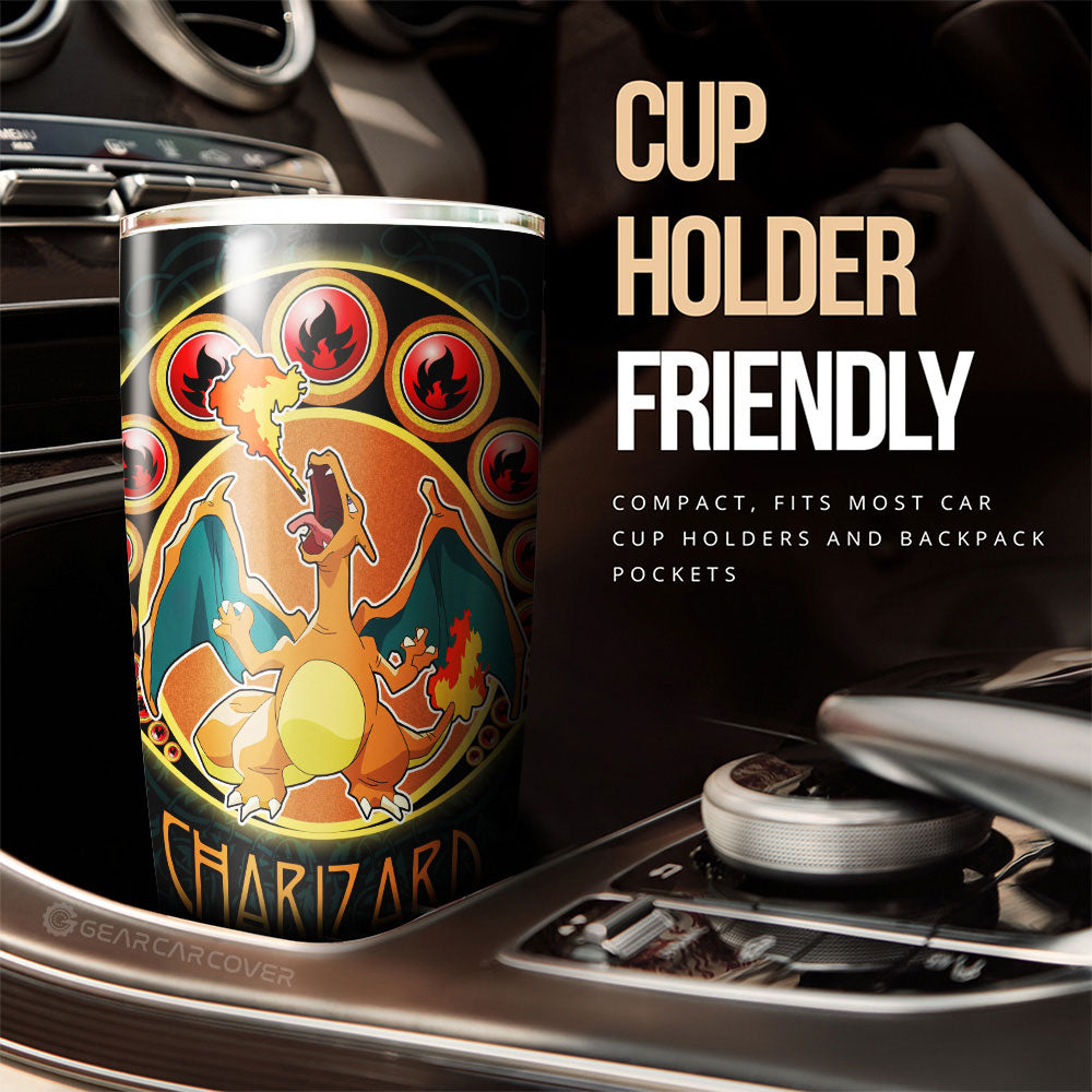 Charizard Tumbler Cup Custom Anime - Gearcarcover - 2