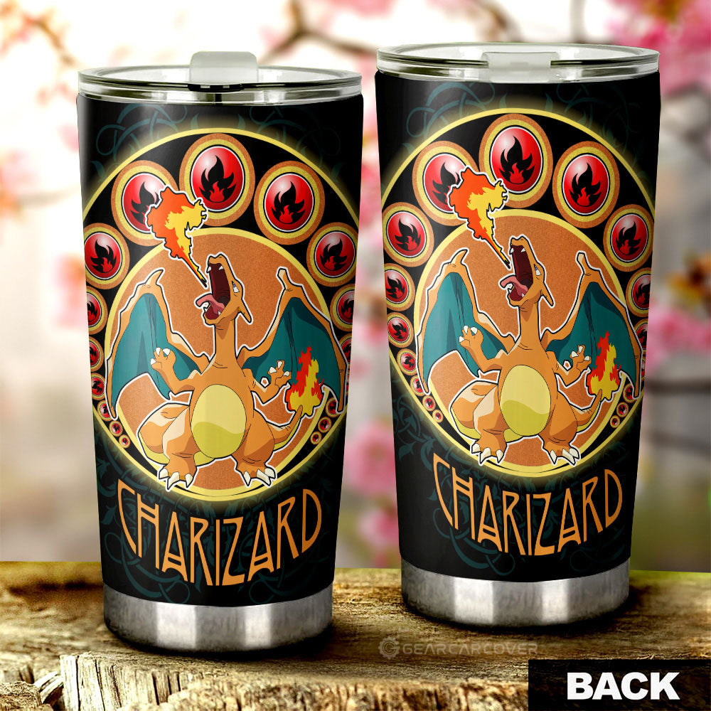 Charizard Tumbler Cup Custom Anime - Gearcarcover - 3