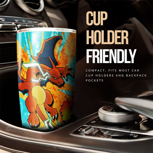 Charizard Tumbler Cup Custom Car Interior Accessories - Gearcarcover - 2