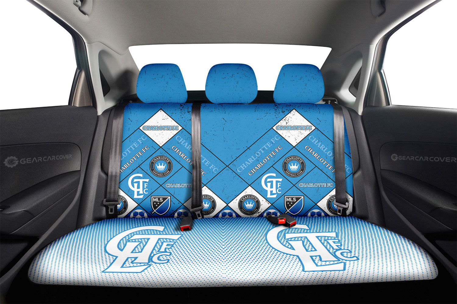 Charlotte FC Car Back Seat Covers Sporty Team Collection - Gearcarcover - 2