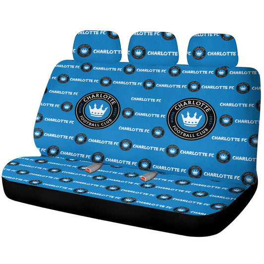 Charlotte FC Car Back Seat Covers Sporty Team Collection - Gearcarcover - 1