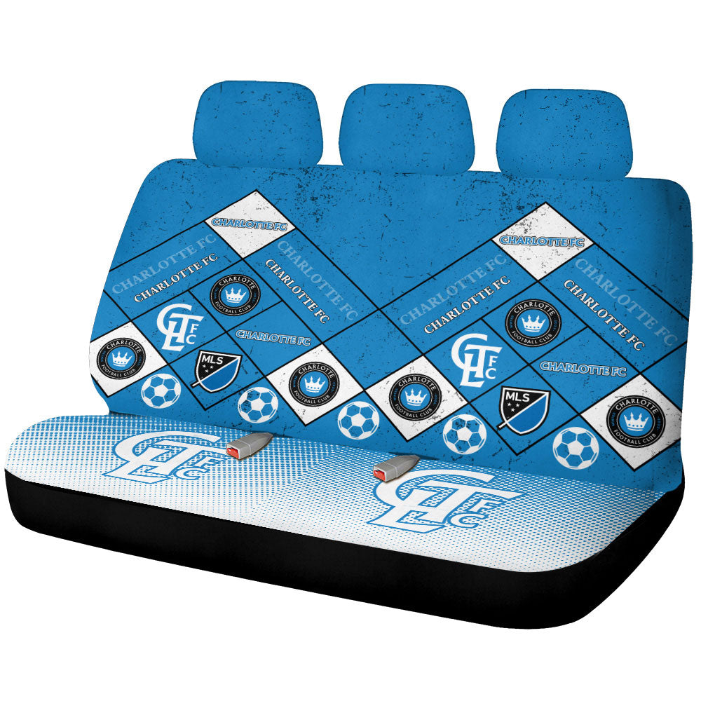 Charlotte FC Car Back Seat Covers Sporty Team Collection - Gearcarcover - 1