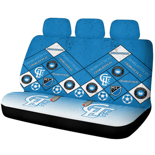 Charlotte FC Car Back Seat Covers Sporty Team Collection - Gearcarcover - 1