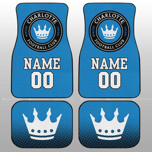 Charlotte FC Car Floor Mats Sporty Team Collection - Gearcarcover - 1