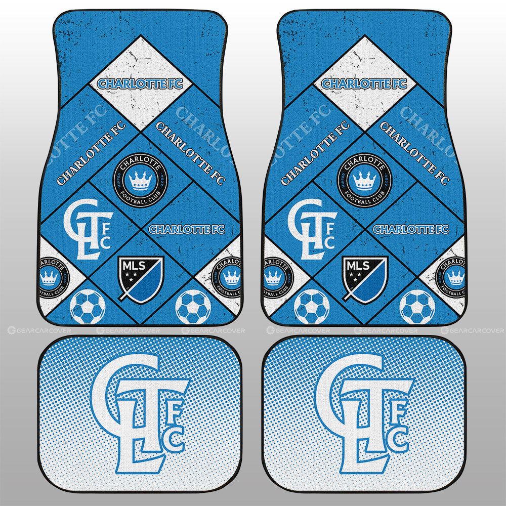 Charlotte FC Car Floor Mats Sporty Team Collection - Gearcarcover - 1