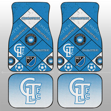 Charlotte FC Car Floor Mats Sporty Team Collection - Gearcarcover - 1