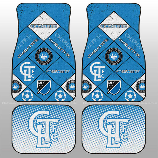 Charlotte FC Car Floor Mats Sporty Team Collection - Gearcarcover - 1